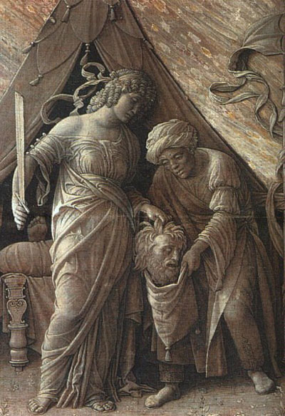 Judith and Holofernes, Grisaille 